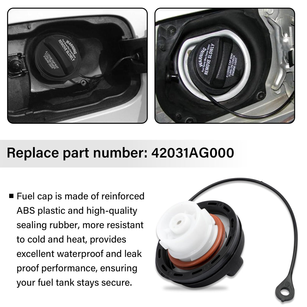 TESHITVLOG fuel cap compatibility image for Impreza WRX STI models.