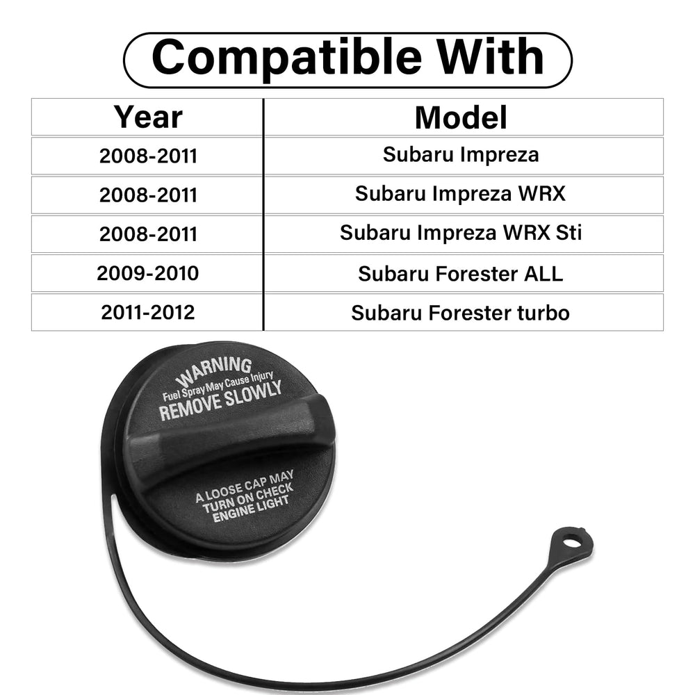 TESHITVLOG fuel cap out-of-package ready-to-install replacement for Subaru.