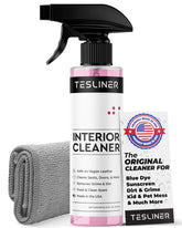 TesLiner Tesla Seat Cleaner bottle pour shows even spray for vegan leather care