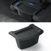 Tesnical rear center storage box for Model Y Juniper, organized space for essentials.