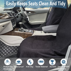Teuaktty large front-seat coverage fits most sedans and SUVs