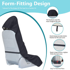 Teuaktty universal fit with adjustable straps for cars, trucks, Jeeps