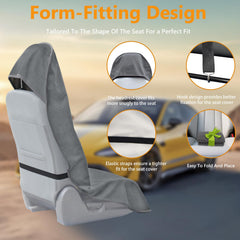 Teuaktty universal-fit front seat cover fits most sedans and SUVs.