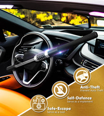 Tevlaphee steering lock dial assembly showing five-dial security options.
