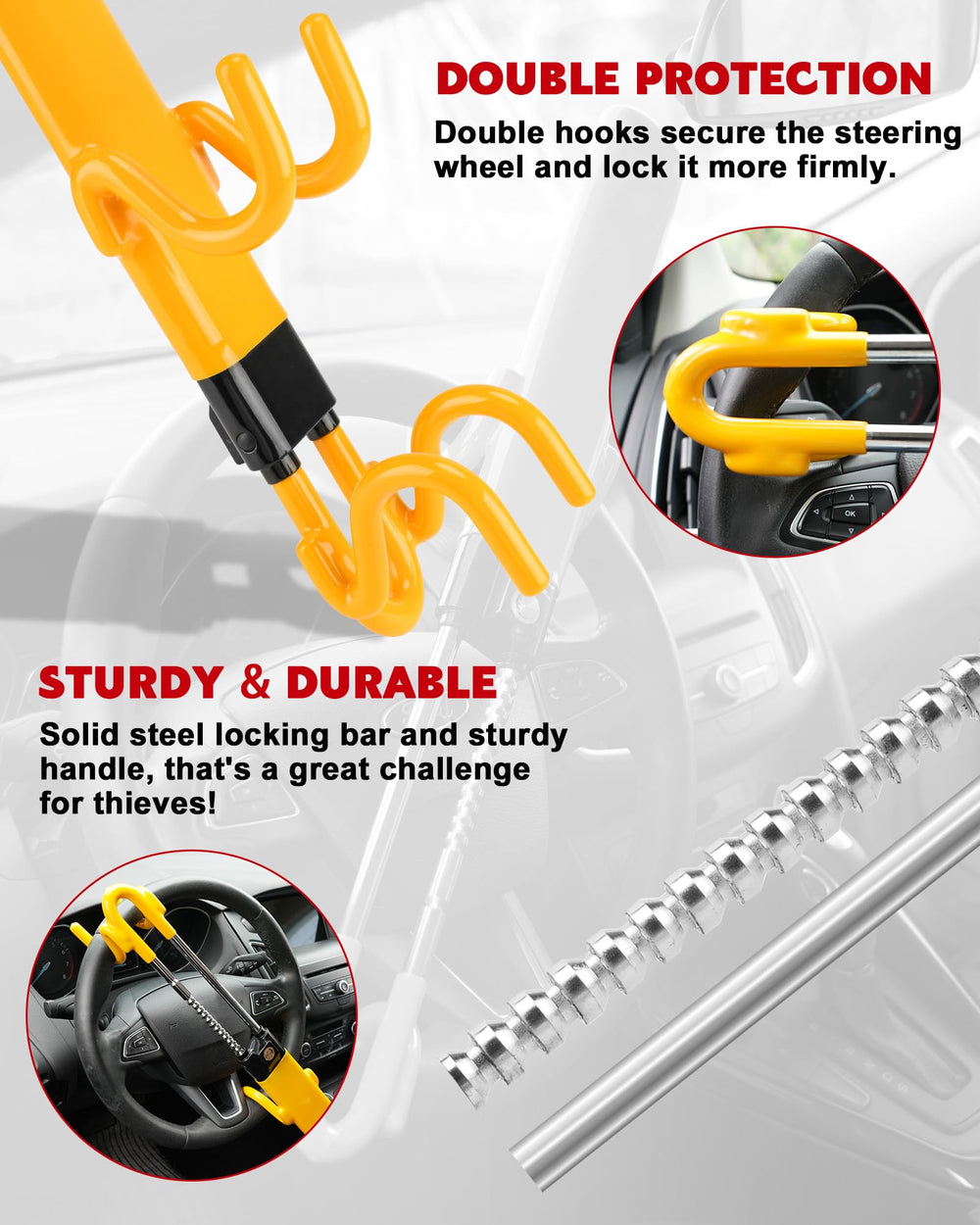 Includes three locking keys for quick access and sharing with Tevlaphee.