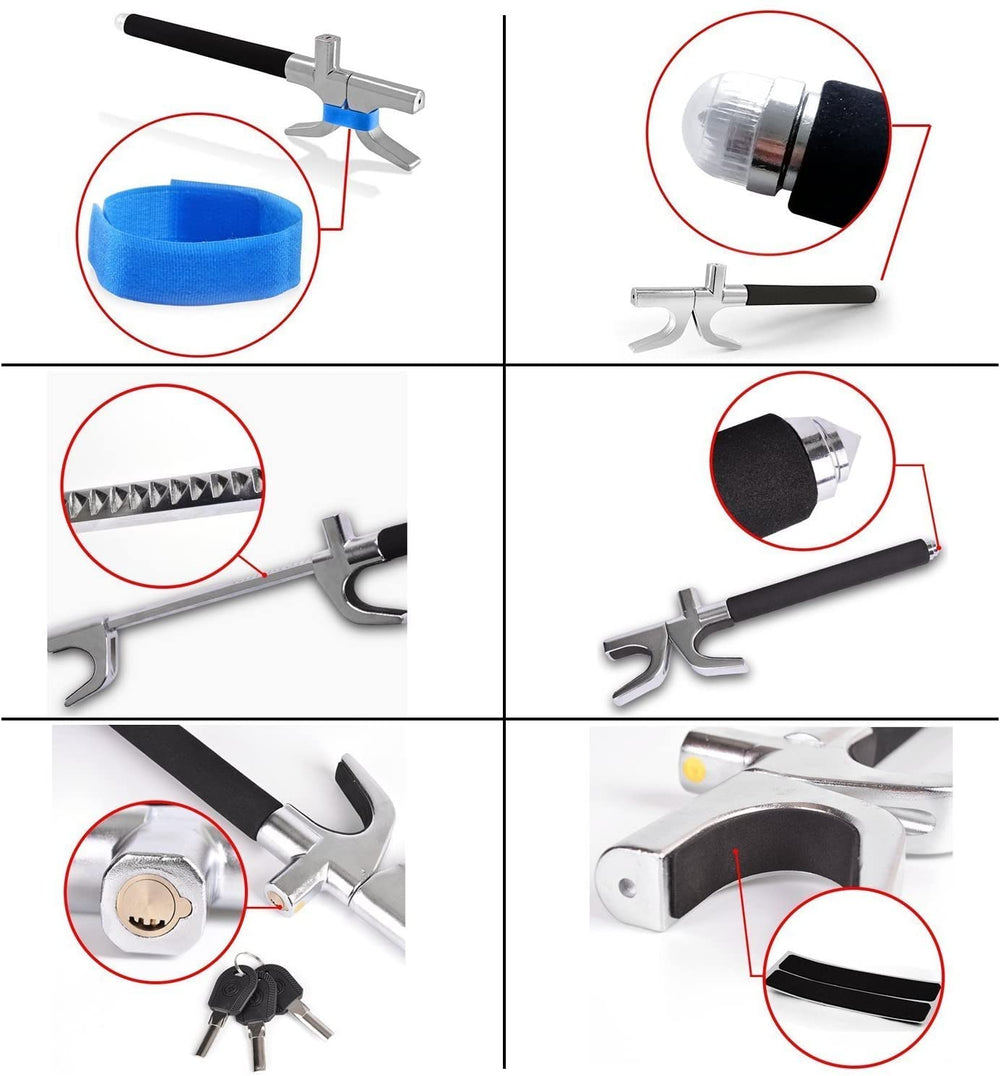 Tevlaphee solid steel construction offers durable, visible deterrence against theft.