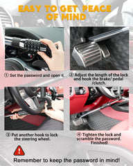 Tevlaphee universal-fit range illustrated from 15.75 to 34.25 inches.