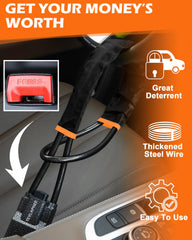 Tevlaphee universal-fit design works with most cars, trucks, and SUVs.