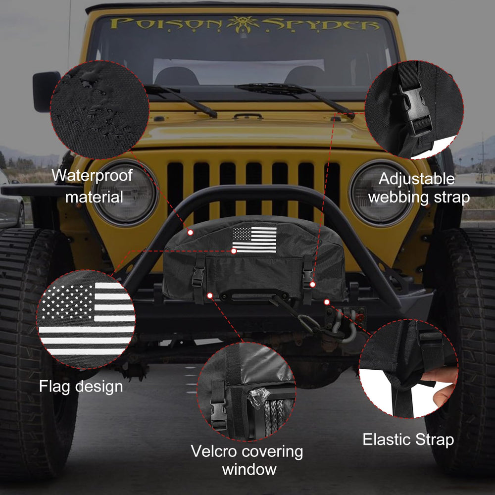 Tewgug GEVINFA winch cover sealed seams keeps moisture out