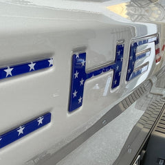 Texflic installation-ready tailgate letters for quick, easy DIY fit.