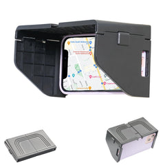 TFY foldable sun shade visor reduces glare on mobile screens.