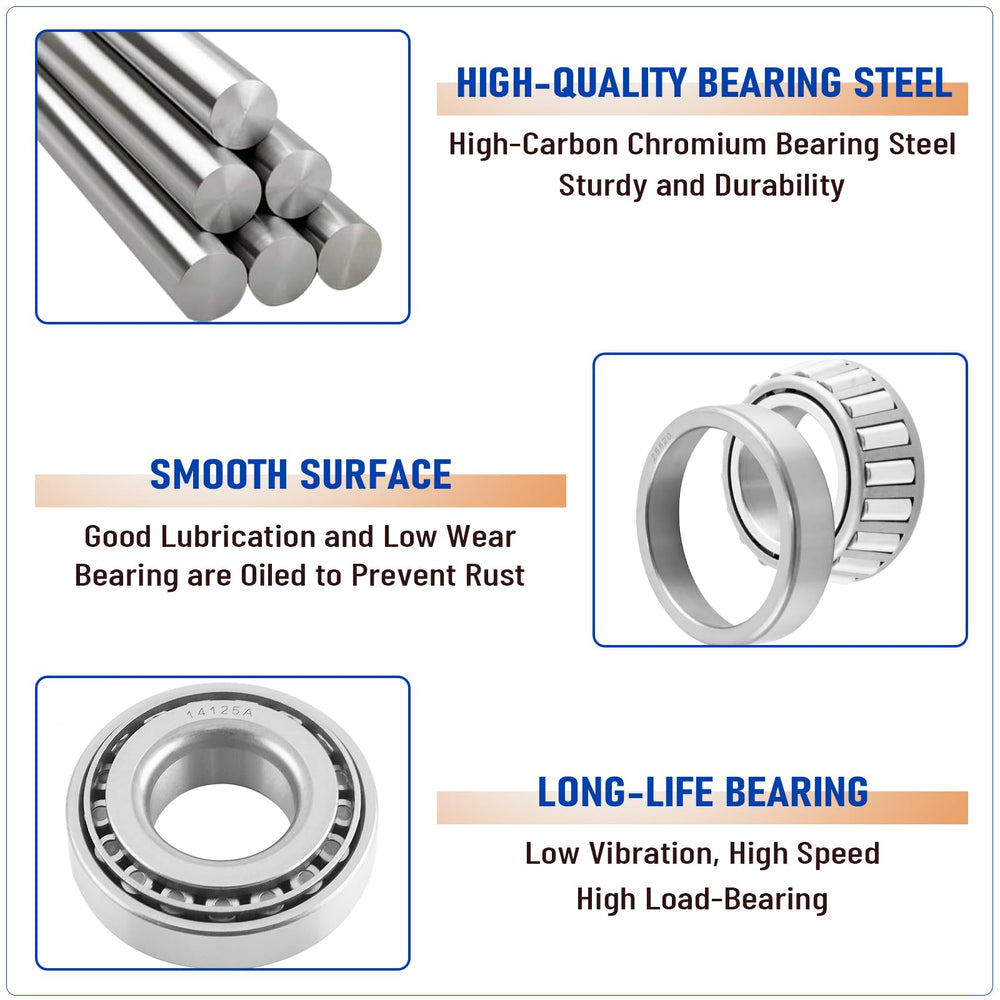 Tgkjmad 14125A outer bearing designed for 8-lug hubs
