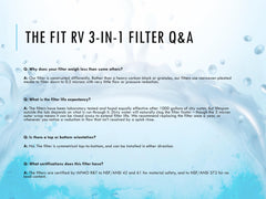 The Fit RV 5-micron rinsable outer wrap guards against sediment.
