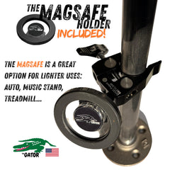 THE GATOR aviation-grade aluminum construction delivers durable, long-lasting support.