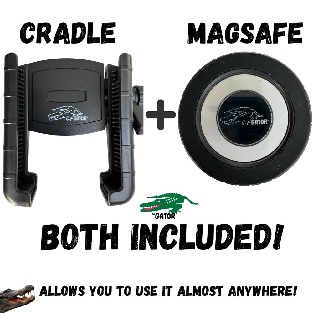 THE GATOR magsafe rings included boost versatility for cars and outdoor setups.