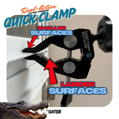 THE GATOR 3-year warranty covers the clamp and ball joint for peace of mind.