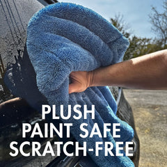 The Goat V2 oversized 27.5x27.5 inch towel covers large surfaces quickly.