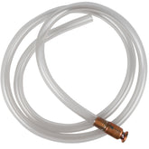The Original Safety Siphon 6-foot hose close-up showing extended reach for deep tanks.