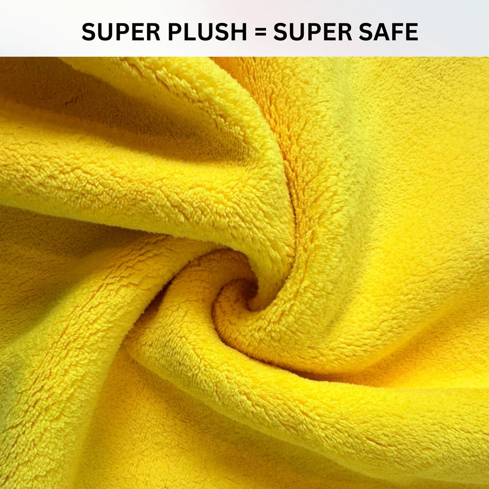 The Pro Stuff 600 GSM towel provides dense absorption for smooth wax application.