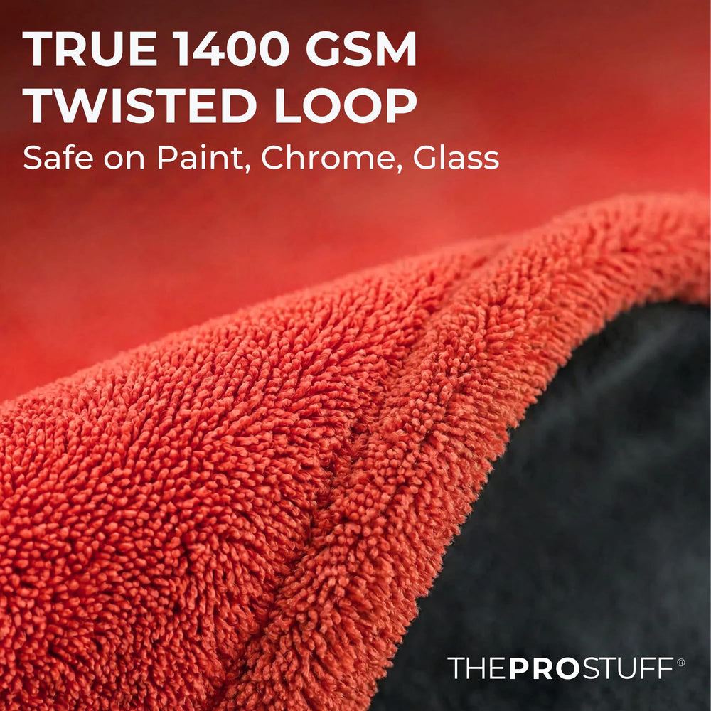 The Pro Stuff towel in 24x36 size covers large panels for quicker drying.