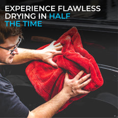 Commercial vehicle cleaning with The Rag Company heavy-duty microfiber towel