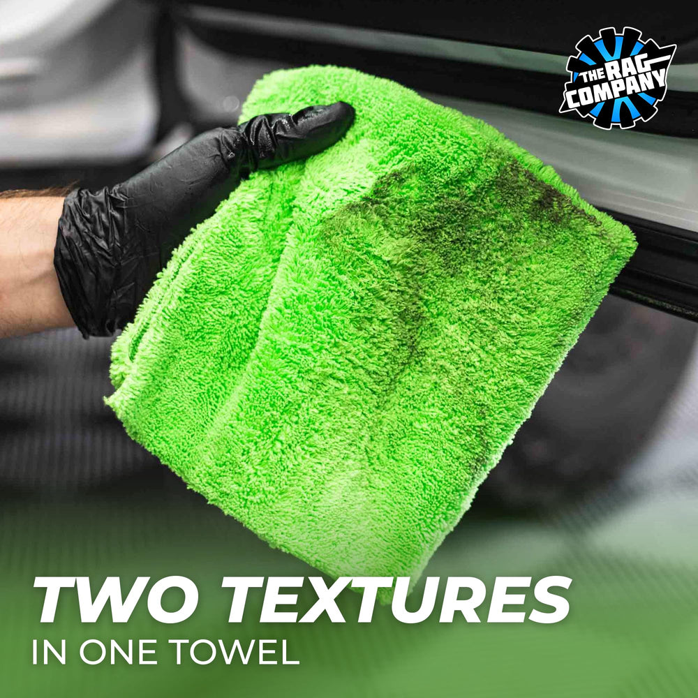 Dual-pile design for residue breakdown and final polish on sensitive surfaces
