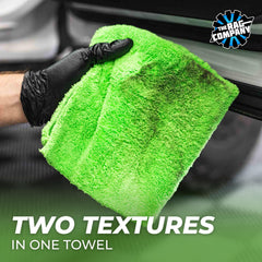 Dual-pile design for residue breakdown and final polish on sensitive surfaces