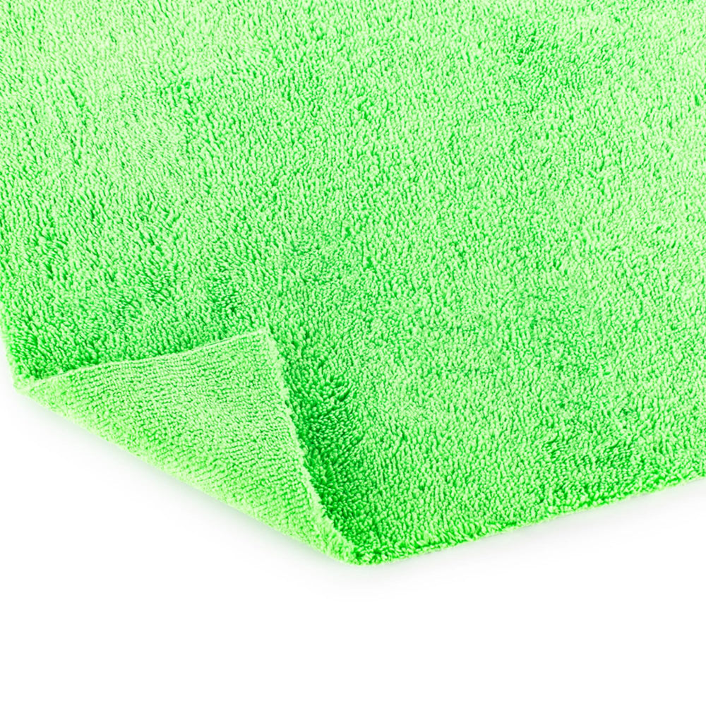 Lime green Creature edgeless towel helps visibility in busy kits