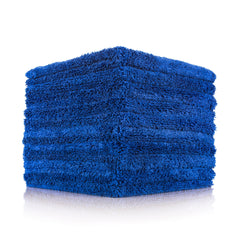The Rag Company Creature Edgeless blue towel folded for a scratch-free finish