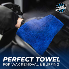 Blue Creature Edgeless towel with long nap for rapid polish and seamless wipe