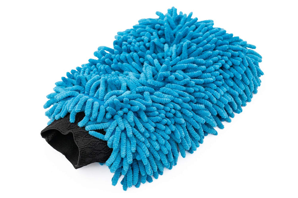 The Rag Company double-sided plush mitt for versatile washing and drying