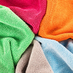 The Rag Company FTW towel for car detailing buffs glass and residues cleanly.