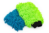 The Rag Company blue premium chenille wash mitt for scratch-free car cleaning