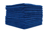 The Rag Company royal blue all-purpose towels 16x16 in a 12-pack for quick, lint-free cleaning
