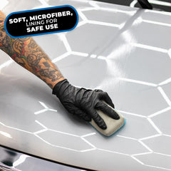 The Rag Company 3x5 inch applicator size overview for precise spot treatments.