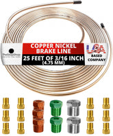 The Stop Shop copper nickel brake line 25 ft roll for versatile automotive plumbing.