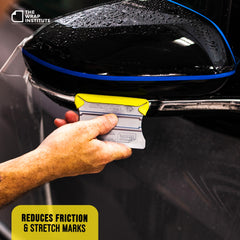 The Wrap Institute Banana Buffer helps efficient installs with less friction.