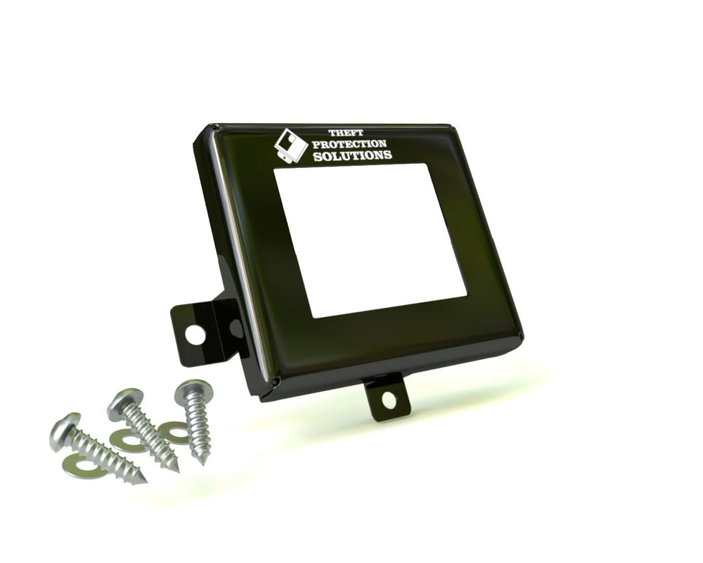 Theft Protection Solutions radar sensor protector installed on CR-V front radar for theft deterrence.