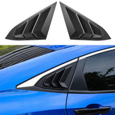 Thenice rear window louvers for Honda Civic in matte black add sportier style.