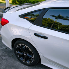 Thenice Civic 11th gen door handle cover close-up buckle, precise fit.