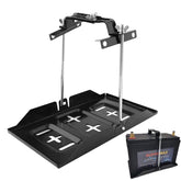 THEPRO battery hold-down tray 11in with secure mounting for trucks and boats