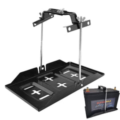 THEPRO battery hold-down tray 11in with secure mounting for trucks and boats