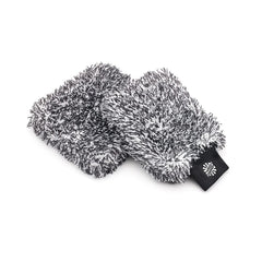 The Rag Company Cyclone Ultra Wash Mitt front view with plush microfiber for gentle washing