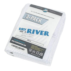 The Rag Company Dry Me A River 390 gsm weave delivers long-lasting absorbency.