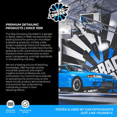 The Rag Company Eaglet 500 blue 8x8 towel quick-drying and easy storage.