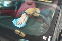 The Rag Company Edgeless 300 detailing towel with high absorbency for quick cleanup.
