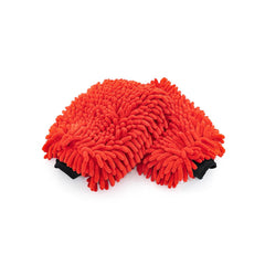 The Rag Company premium chenille wash mitt, front view, delivers plush, scratch-free car cleaning.