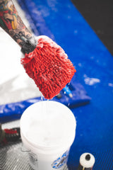 The Rag Company mitt machine-washable, easy care keeps fibers fresh after use.