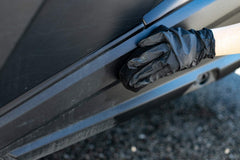 The Rag Company Solution Finish on exterior trim delivers deeper color without greasy residue.