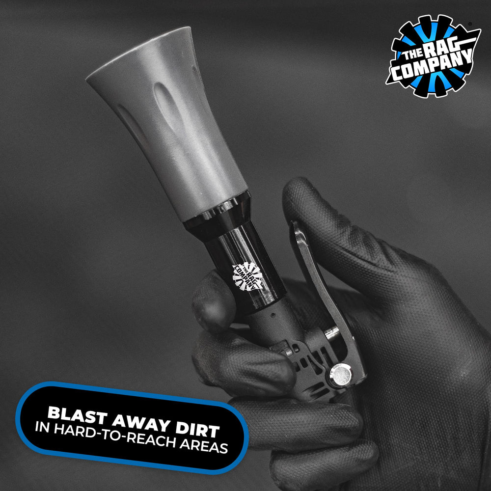 The Rag Company Ultra Air Blaster Mini clears air vents for crisper interior airflow